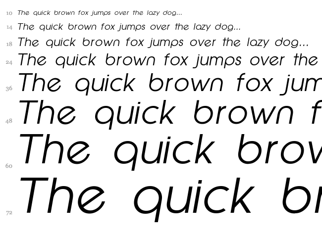 Epic Fusion font waterfall